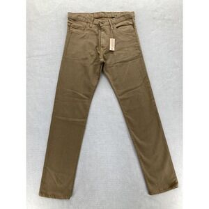 Dearborn Denim Jeans Mens 30x32 Slim Fit Stretch Straight Made USA Khaki Pants